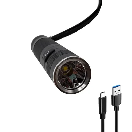 Miramagjus Bright Portable White Flashlight Type