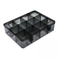 thumbnail image 1 of 2x Organizador de Plástico Caja de Almacenamiento Kusrkot Rejilla Compartimento Electrónica, 1 of 8