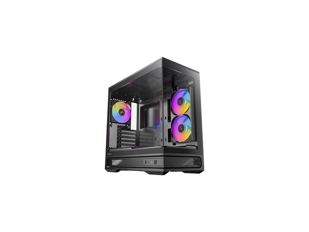 Antec C2M ARGB, Compact MicroATX Case, Panoramic Tempered Glass, High Airflow, 3 PWM ARGB Fans Included, Support 360mm Radiator & 415mm GPU, Type-C 10Gbps, Tool-Free Design