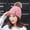 Pink, variant on Warm Windproof Hat Stripe Women's Knit Thicken Wool Solid Fashion Cap Baseball Caps Plaid French Hat Bonnet French Ladies Cap for Women with Pearls French Hat Women Camera Hat Pin French Women Winter