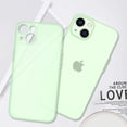 thumbnail image 4 of Allytech Case for Apple iPhone 14 Pro 6.1 inch (2022) Translucent Frosted Soft Flexible TPU Back Cover Ultra Thin Lightweight Matte Transparent Shockproof Corner Protection Crystal Clear Cover, Mint, 4 of 19