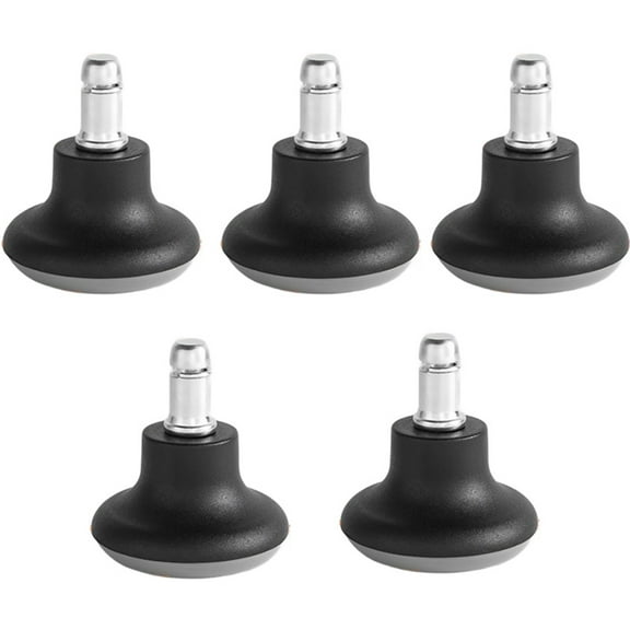 BIBABLYKE 5Pcs Practical Office Chair Chair Glides Replacement Stationary Casters Wheel Accessory for Stability and Safety