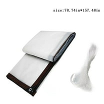 Transparent PE Waterproof Tarpaulin | Multifunctional Outdoor Rain Shelter for Balcony | Windproof Cold Weather Protection | All-Weather Plastic Cover for Garden & Patio