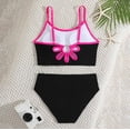 thumbnail image 5 of WMQPNNS Girl's Swimsuits Adjustable Spaghetti Straps Back Cut Out Bikini Set Two Piece Bathing Suits Girl Swimwear, Size 15-16 Years, bc1-Hot Pink2, 5 of 5