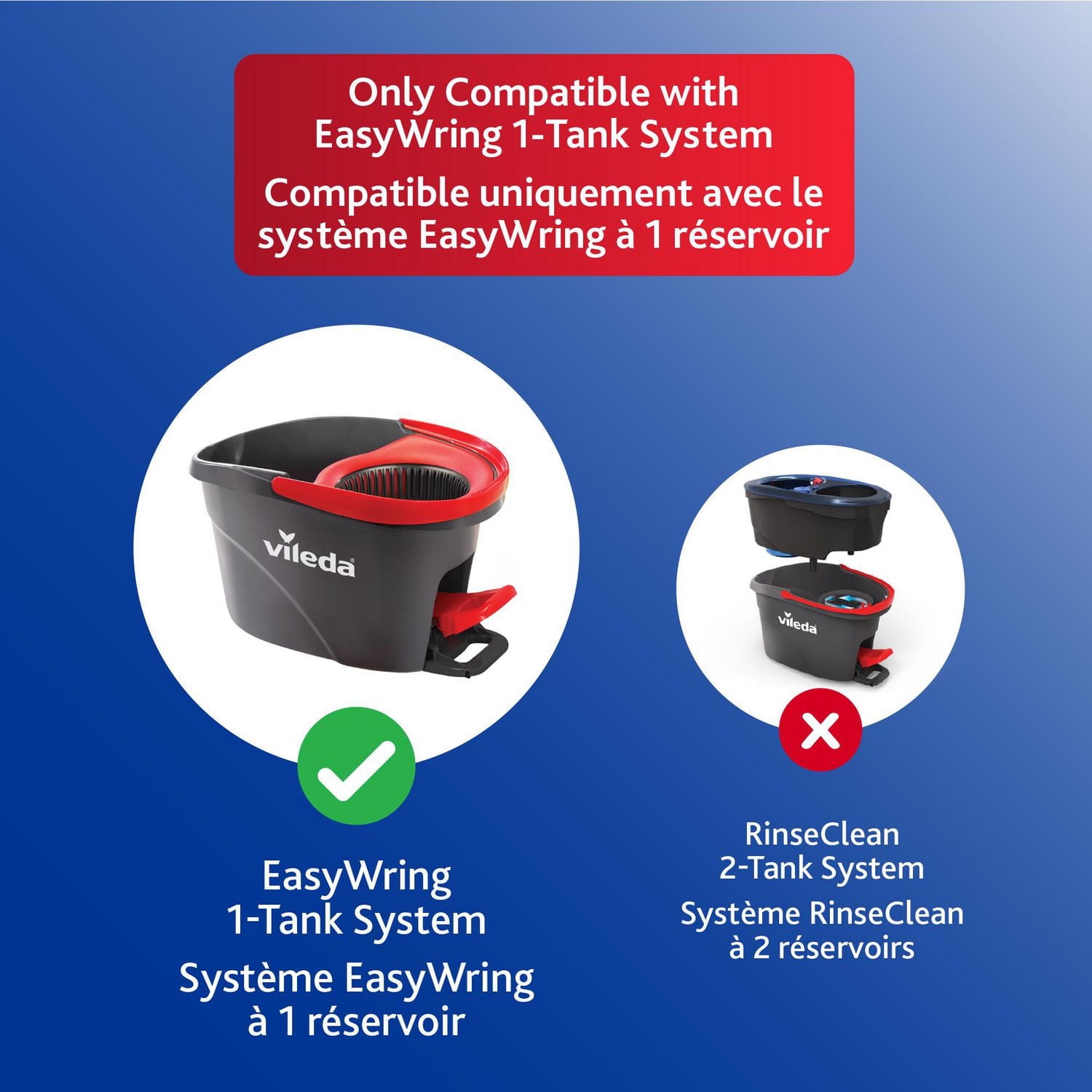 EasyWring Deep Clean Mop Head Replacement, Machine-Washable Refill (6 Pack)