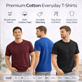 thumbnail image 7 of SOCKS'NBULK 60 Pack Men's Cotton Crew Neck Regular T-Shirts Bulk Short Sleeve Lightweight Tees Mix Colors (Men's T-Shirts Pack B, X-Large), 7 of 7