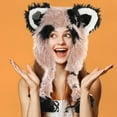 thumbnail image 4 of Adorable Gorro Con Orejas De Gato Peludas Y Trenzas De Estrellas De Colores, Perfecto Para Los Amantes De Los Animales Y Los Amantes De La Moda, 4 of 5