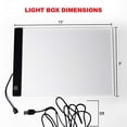 thumbnail image 3 of Picture/Perfect Light Box for Tracing - Ultra Thin Portable LED Light Pad, 3 Level Brightness Advanced Filter to Prevent Eye Fatigue, Includes Tracing Paper and Clamp, A4 9x13 Inch, 3 of 6