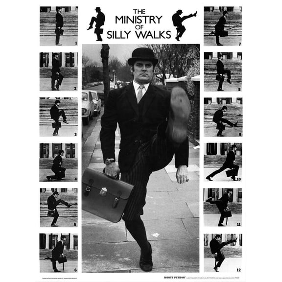 The Ministry Of Silly Walks, Poster Unframed 16x24inch(40x60cm)
