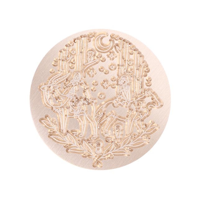 Estampilla Cabeza de sello de cera de lacre de cuento de hadas pintura de fuego para invitación de boda TH07 Ehuebsd Libre de BPA