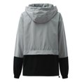 thumbnail image 6 of Godom Womens Waterproof Raincoat Lightweight Color Block Jackets Windproof Hooded Jacket with Pockets, 6 of 7