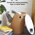 thumbnail image 2 of Tabouret de rangement Umbra Woodrow, blanc / naturel, 2 of 9