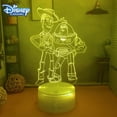 thumbnail image 2 of Disney Pixar Toy Story Buzz Lightyear Woody lámpara de noche 3D, modelo de figura de Anime, luz nocturna para decoración de dormitorio, regalo de cumpleaños para niños, 2 of 4