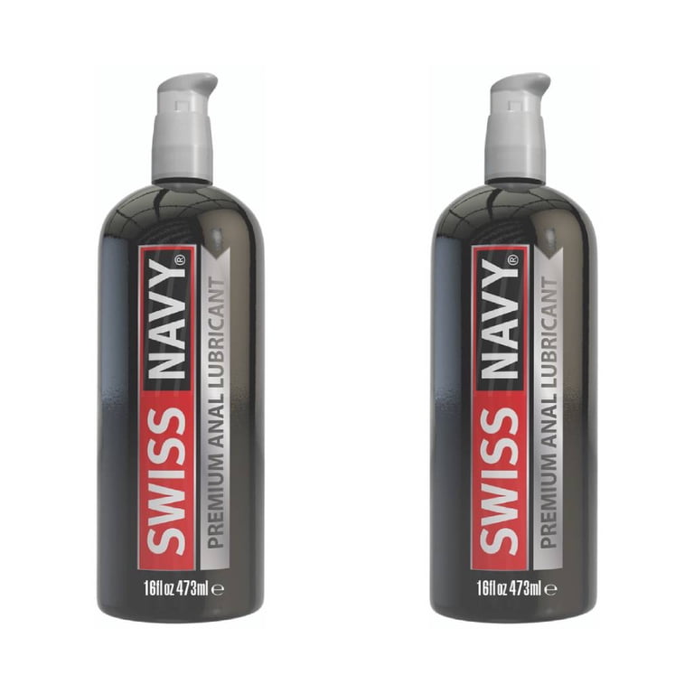 Swiss Navy Silicone Based Anal Lubricant 16 fl oz - Pack of 2