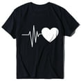 thumbnail image 3 of Women's Short-Sleeved Shirt Valentine's Day Print Tees Tops, 3 of 7