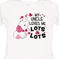 thumbnail image 4 of Inktastic My Uncle Loves Me Lots and Lots Cute Elephant Boys or Girls Long Sleeve Baby Bodysuit, 4 of 5