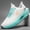 Cyan, variant on Casual Sneakers for Women Platform Thick Sole Gradient Color, Simple Tennis Shoes for Women Footwear