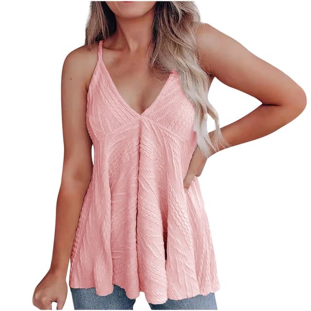 Camisetas sin mangas de punto sexy de verano para mujer Suéter sin mangas suelto Casual Sheer Ribbed Tops Tees Pompotops lopia999736