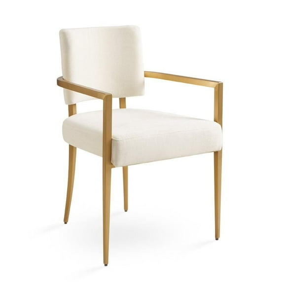 Chaise de salle à manger avec fauteuil doré Home Gear