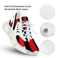 thumbnail image 3 of Black White And Red All Over! Walking Shoes for Men Woman Lightweight Tennis Fashion Elastic Sports Shoes Cushion Basketball Shoes, 3 of 7