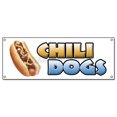 thumbnail image 1 of Chili Dogs Bannière Pancarte Support de Chariot à Hot-Dogs Pancartes, 1 of 4