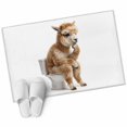 thumbnail image 6 of Funny Alpacas Bathroom Rug Washable 2x3 Entryway Rug Non Slip Cute Art Fun Lovely Animals on Toilets Front Door Mat Low Pile Indoor Doormat Throw Floor Carpet for Kitchen Bedroom Entrance, 6 of 8