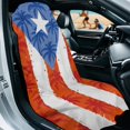 thumbnail image 3 of XYZCANDO Puerto Rico Flag Palm Tree Print Sweatproof Car Seat Towel Cover for Travel Gym, Non-Slip Keeps Upholstery Clean Towel Car Seat Cover, 3 of 11
