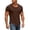 M10-Brown, variant on T Shirts For Mens Style Round Neck Short Sleeved T Shirt Simple Clothing Khaki