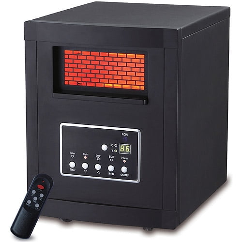 LifeSmart LS-REC-4-PL-OZ Infrared Heater, 4-Element, Black, Factory ...