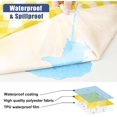 thumbnail image 3 of Picnic Table Cover with Bench Covers, 3pcs Set Outdoor Waterproof Picnic Tablecloth with Elastic Edges, 72x30 Inches, Yellow, 3 of 8