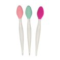 thumbnail image 2 of Silicone Cleaning Brush 3Pcs Double Head Face Massager Handheld Device Assorted Color Daily Use, 2 of 4