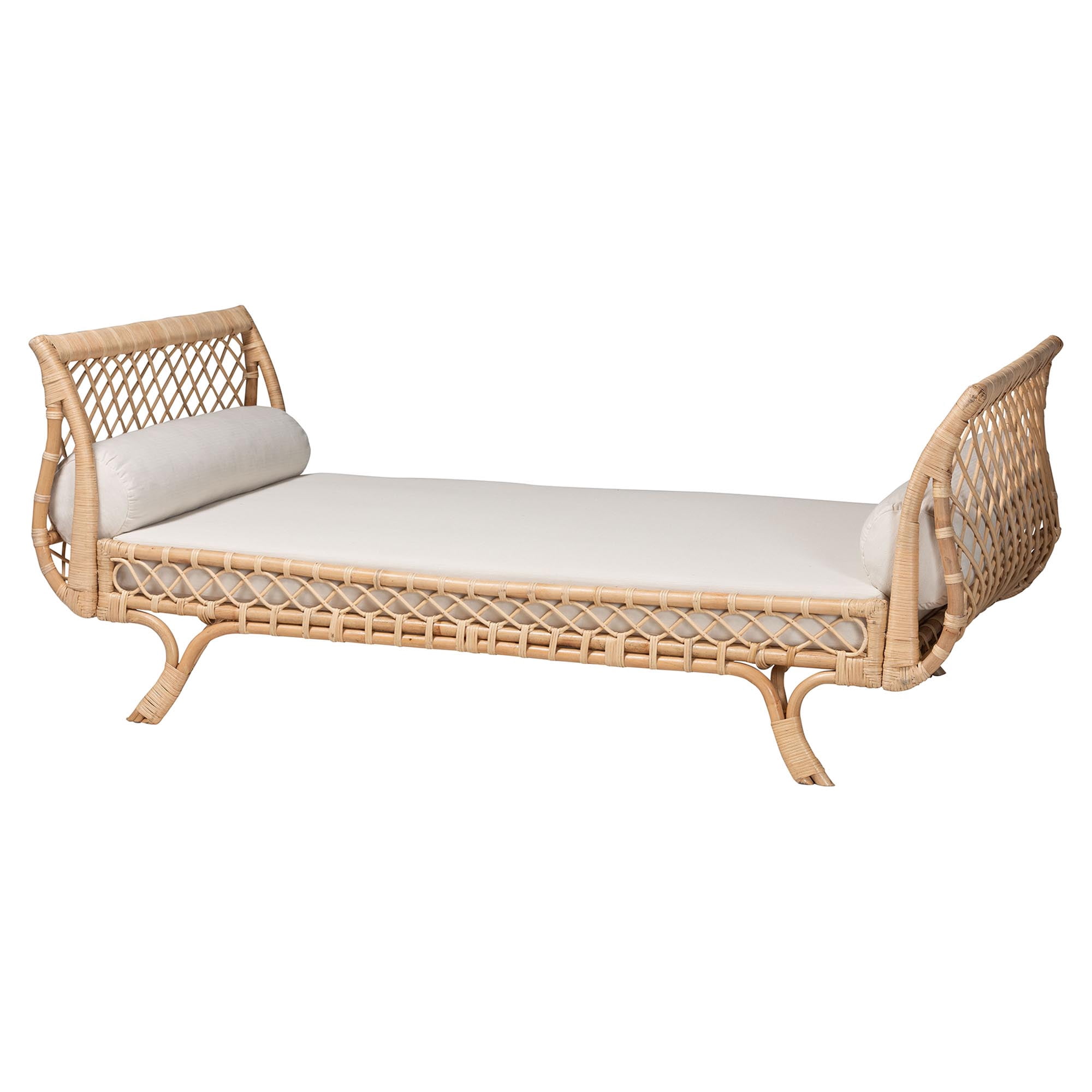 bali & pari Philana Boho Daybed, Natural Rattan