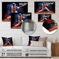 thumbnail image 4 of Designart "Baseball Swing Of EFlow IV" Sports Metal Wall Art Prints, 4 of 5