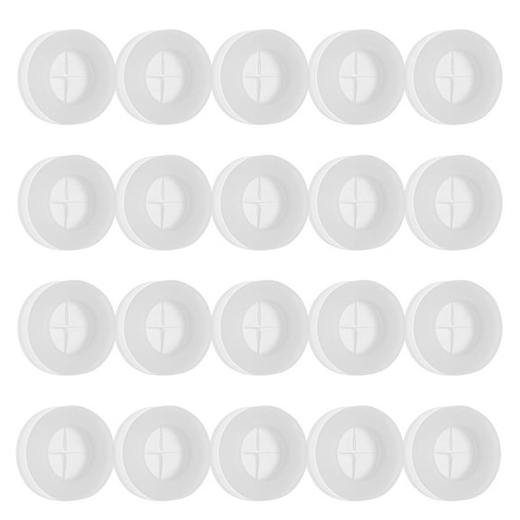 WEUVEB Square Straw Hole Plugs for Lid 30Pcs