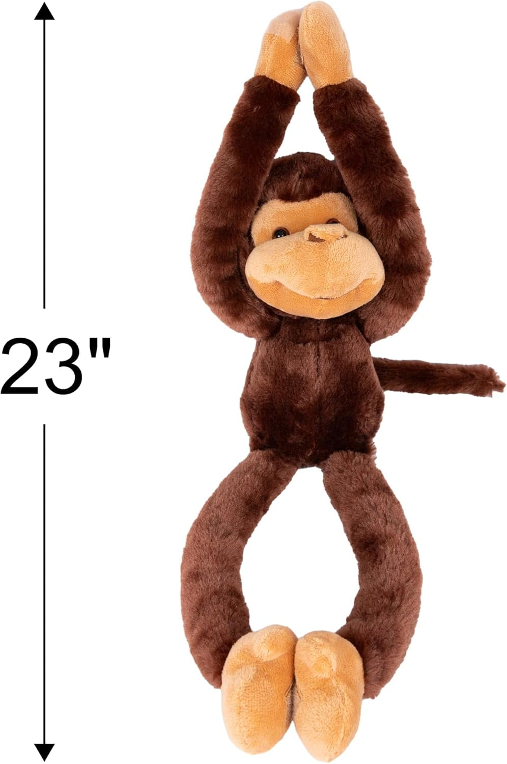 ArtCreativity 23" Long Arm Plush Monkey – Soft Hanging Stuffed Animal for Kids Ages 3+, Monkey Character, Nursery Decor & Gifts