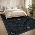 thumbnail image 3 of ODIKA 8'x10' Washable Area Rug Gothic Decorative Coiling Serpent Woodland Featuring Witchy Whimsy for Living Room, Under Sectional, Family , Durable, Non-Slip, 3 of 7