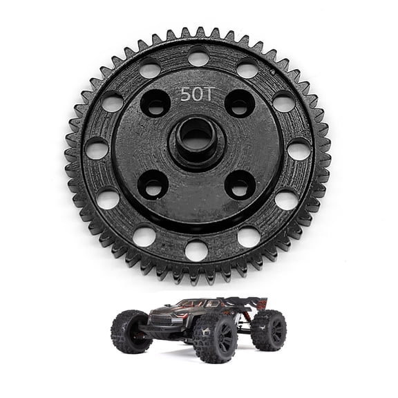 50T Gearbox Spur Gear Metal Upgrade for ARRMA 1/8 KRATON EXB RC Truck – High-Strength Carbon Steel Precision Replacement
