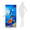 thumbnail image 4 of 100% CottonDolphin Turtle Beach Towel – Lightweight Soft Absorbent Bath Towels for Beach, Pool, Bathroom, Swimming, Travel Decor & Summer Vacation Gifts, 28"x58", 4 of 5