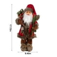 thumbnail image 3 of LEFTHIGH Home Santa Claus Figurines 18inch Christmas Standing Santa Claus Doll Xmas Santa Claus Statue for Christmas Window Display Scene Home Desktop Decoration Xmas Christmas Decor, 3 of 7