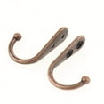 thumbnail image 2 of 20 x Clothes Hat Coat Robe Door Hanger Hanging Metal Single Hook Wall Door Hanger Red Copper, 2 of 9