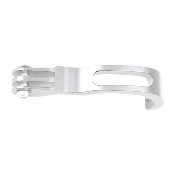 Soporte para horquilla de bicicleta, soporte para faro delantero, soporte extensible para cámara deportiva, soporte para ciclismo Plata