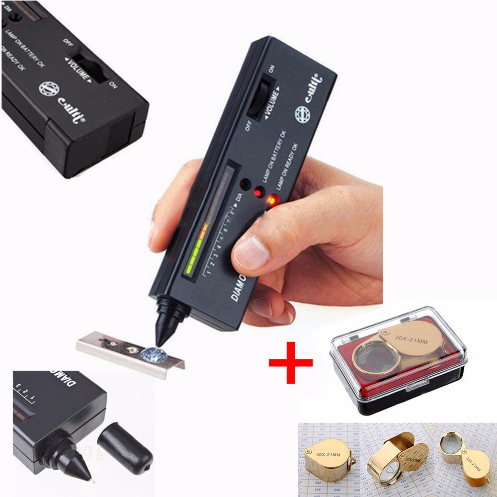 Kadell Gemstone Gems Diamond Tester Selector Detector II+30X Jeweler