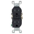 thumbnail image 2 of Outlet Leviton 15A 125V dúplex negro 5-15R resistente a manipulaciones, 2 of 2