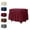 wine red, variant on Unmbo Rectangle Stretch Ottoman Slipcover,Chair Cover Footstool Protector for Living Room Bedroom