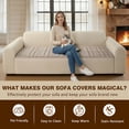 thumbnail image 6 of OHSIO Couch Cover for Pets, Non-Slip Fuzzy Sofa Slipcover, Washable Soft Sofa Protector for Couch Sofa and Sectional (Light Brown, 27.6'' x 70.8''), 6 of 9