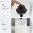 thumbnail image 5 of Milk Frother Electric Foamer Coffee Foam Maker Mixer Battery Milk Frother Jug Cup y21518, 5 of 6