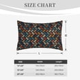 thumbnail image 4 of Lsque Retro Tape Pattern Pillow Case – Soft & Cozy Throw Pillow Cover, Hypoallergenic Cushion Case for Sleeping Women with Envelope Closure-16"x24", 4 of 6