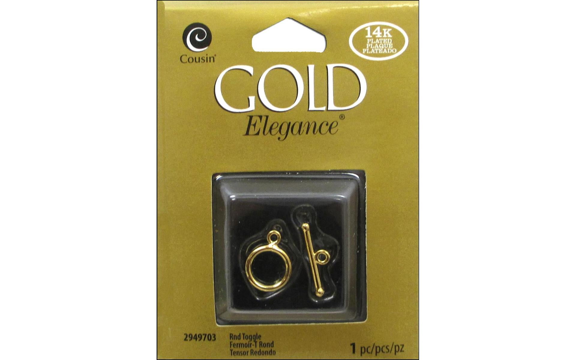 Cousin Gold Elegance 14K Gold Plate Toggle Clasp 1-Piece