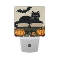 thumbnail image 6 of Yayeee LED Plug in Night Light for The Home with Auto Dusk to Dawn Light Sensors, 2 Pack, Beige Halloween Cat, 6 of 6