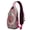 Rose-red-4, variant on Paisley Vintage Ethnic Crossbody Bag – Floral Pattern Colorful Boho Retro – Abstract Decorative Mandala Exotic Chic Design – Lightweight & Durable